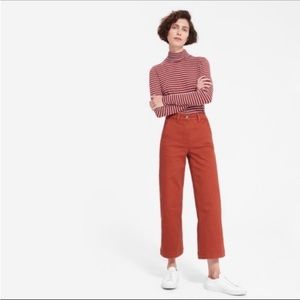 Everlane Straight-Leg Crop Pants - Salmon